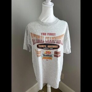 Vintage 1999 Tostitos Fiesta Bowl t shirt Florida Tennessee National‎ champs L